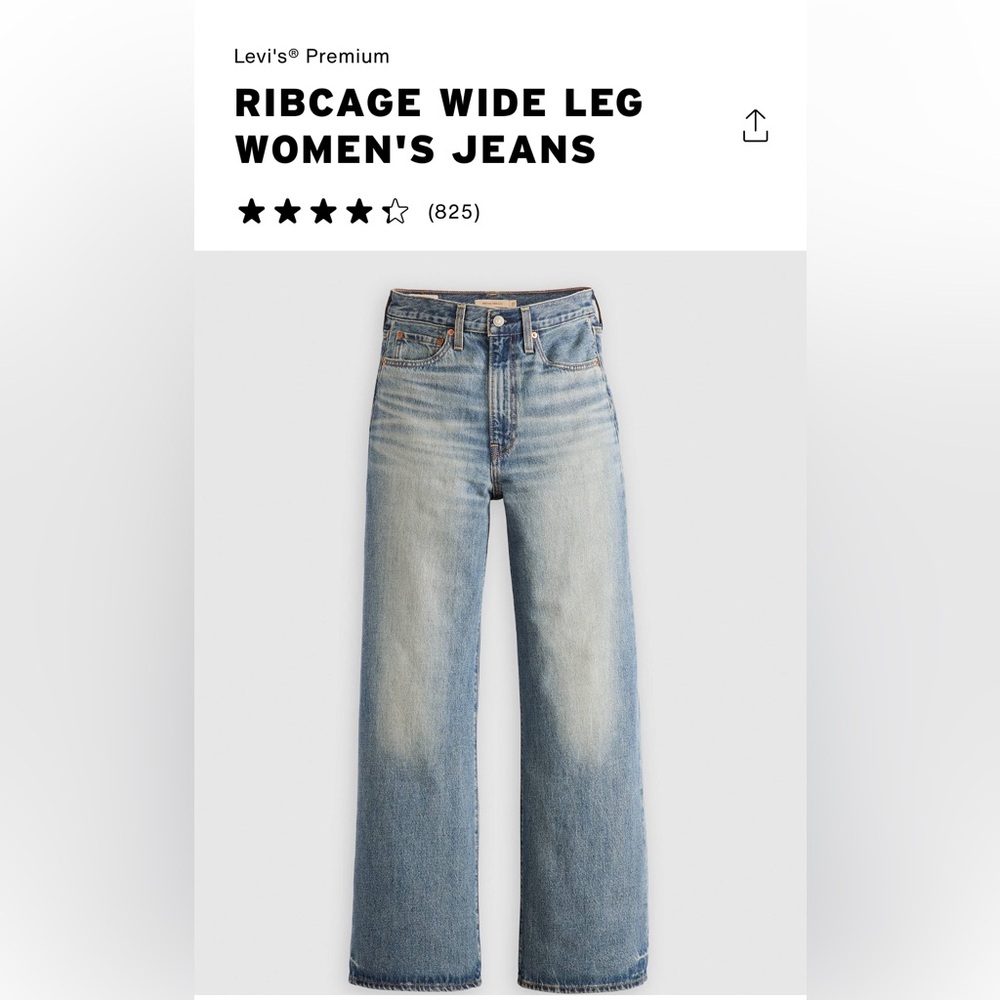 Levi's Ribcage Flare Jeans - Picture 3 of 6